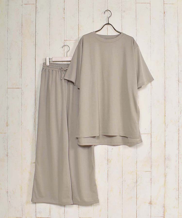 ≪OUTLET≫Tシャツ×ワイドパンツワンマイルウエア