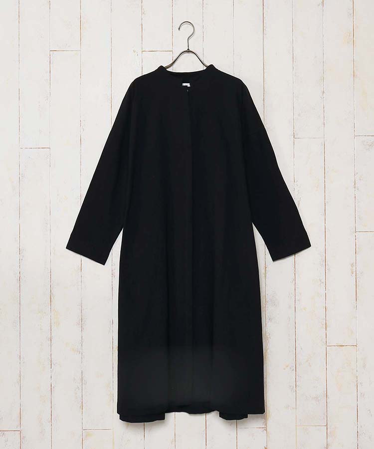 ≪SALE≫スタンド襟Aラインワンピース