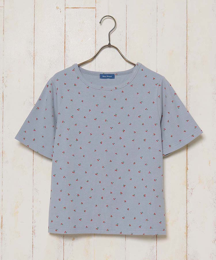 ≪OUTLET≫総柄リブTシャツ
