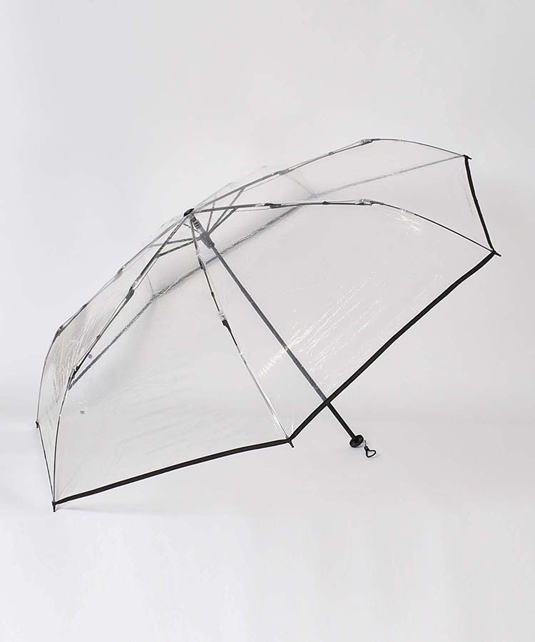 ≪OUTLET≫ビッグ無地パイピングビニール雨折傘