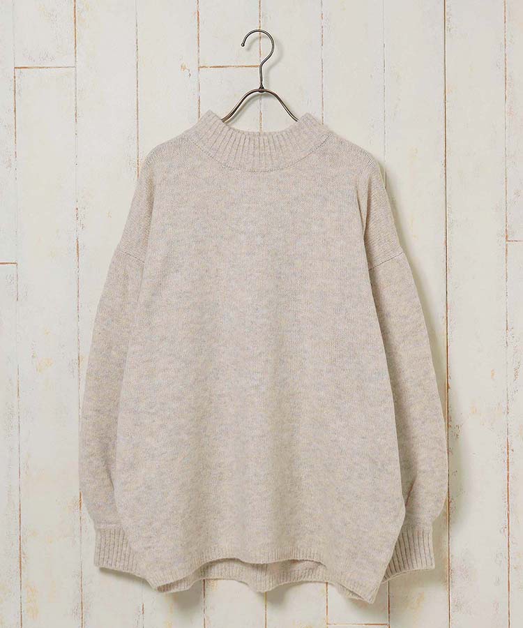 ≪OUTLET≫もちもちニットハイネックプルオーバー