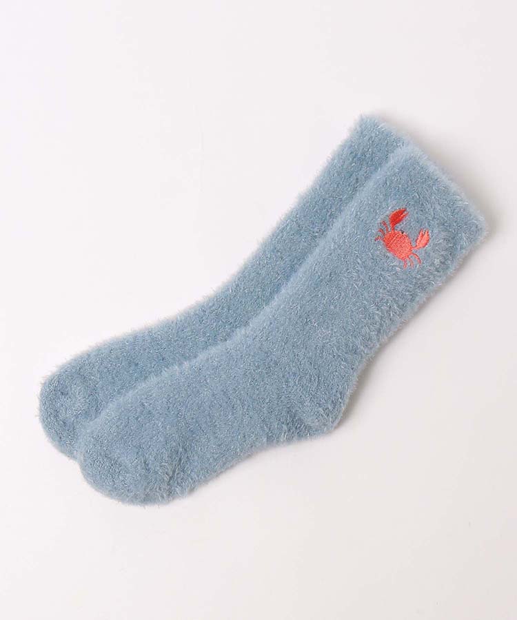 ≪SALE≫いきもの刺繍ルームソックス