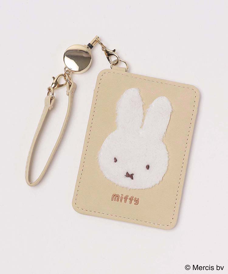 【WEB予約】Miffyふわふわワッペンシングルパスケース