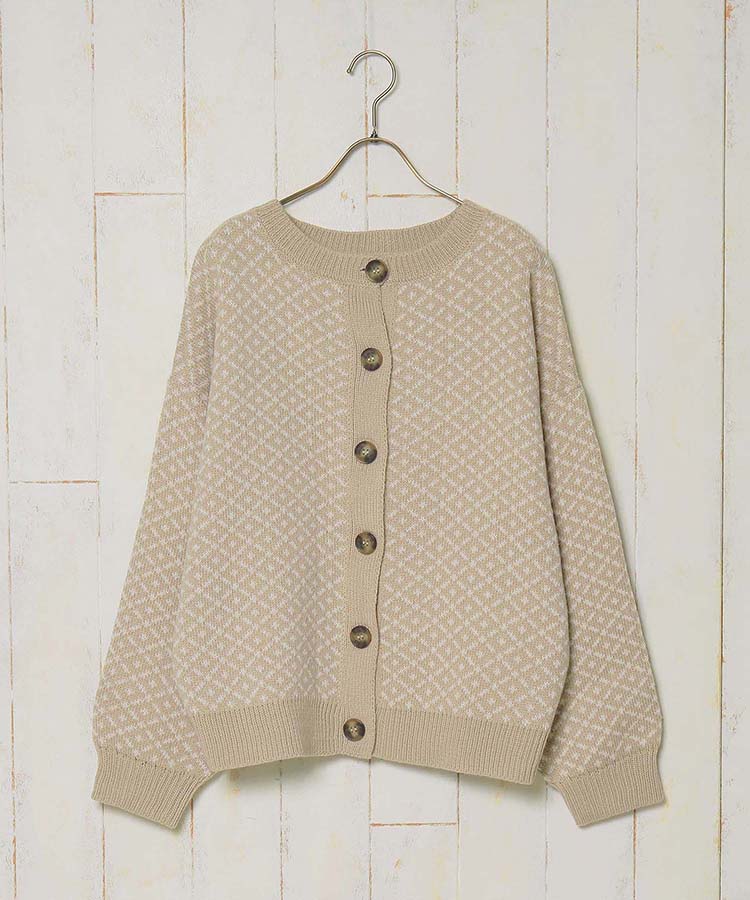 ≪OUTLET≫ダブルジャガード2wayカーディガン