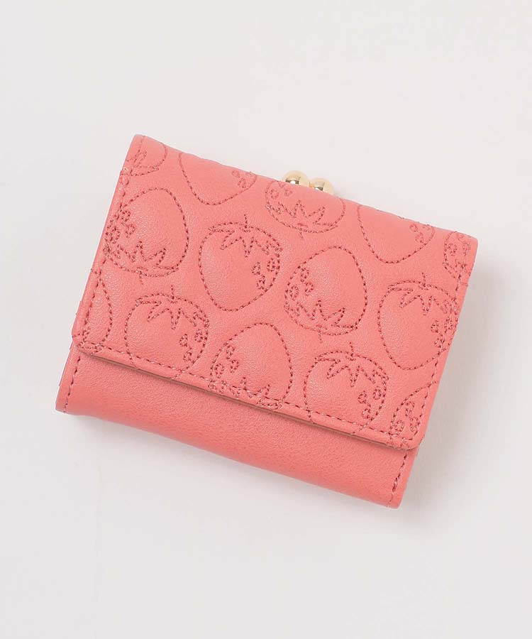 ≪SALE≫フルーツキルトがま口折財布