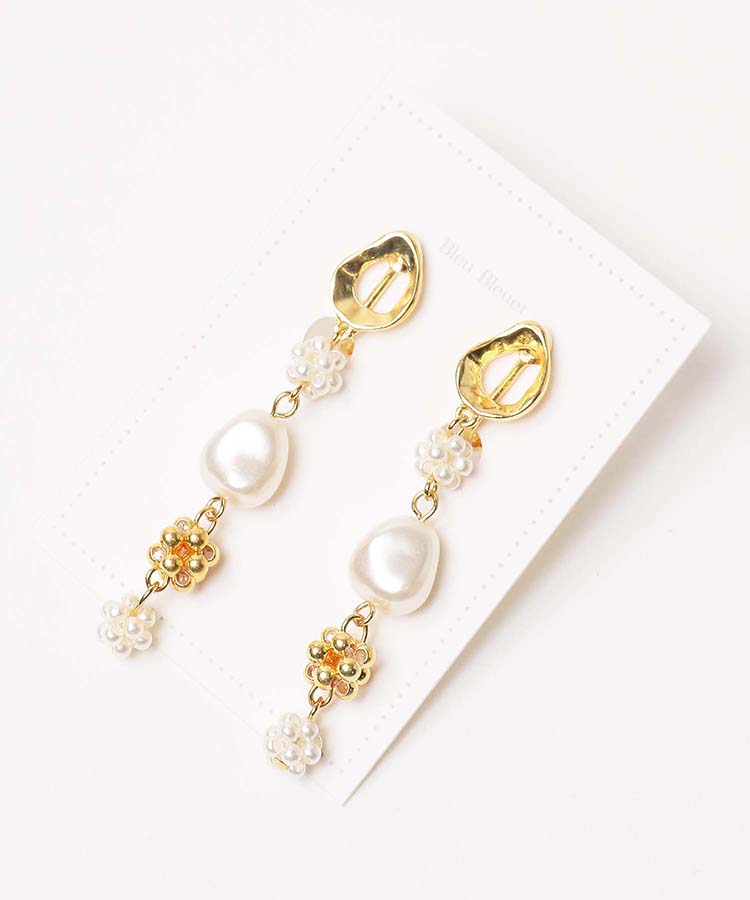 ≪SALE≫ニュアンスパールイヤリング