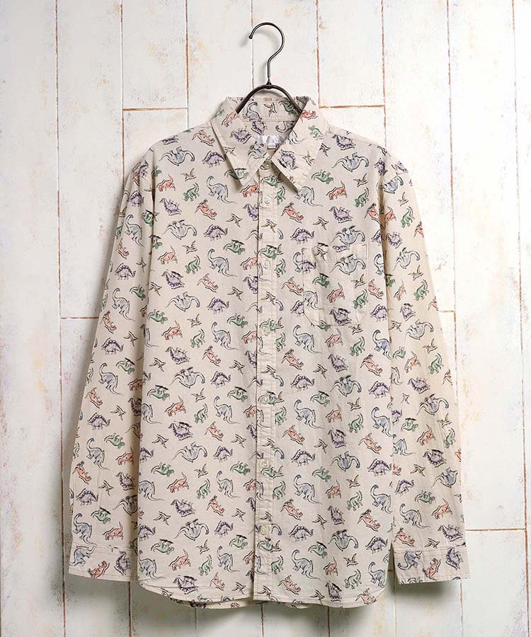 ≪SALE≫イラスト総柄シャツ