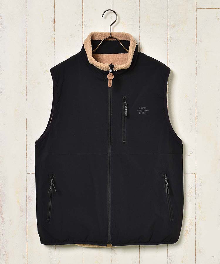 ≪SALE≫ナイロンリバーシブルボアベスト