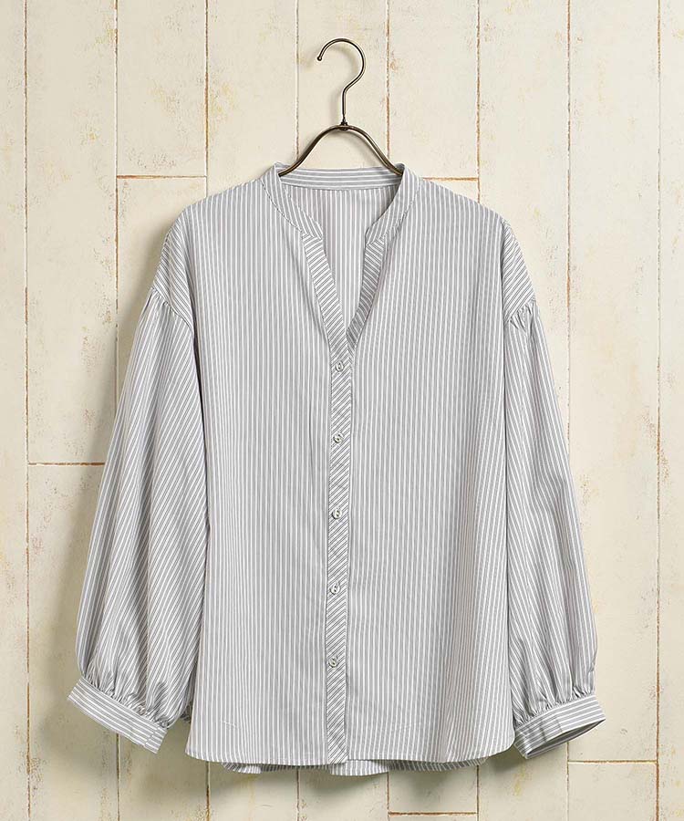 ≪SALE≫ストライプ2WAYブラウス