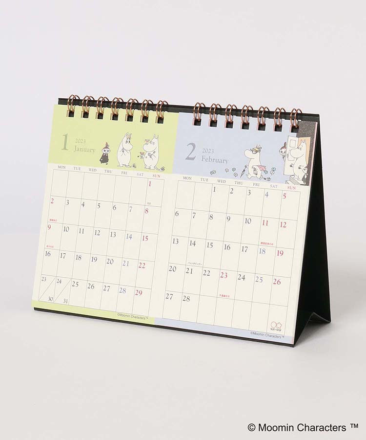 ≪SALE≫ムーミン2ヶ月デスクカレンダー