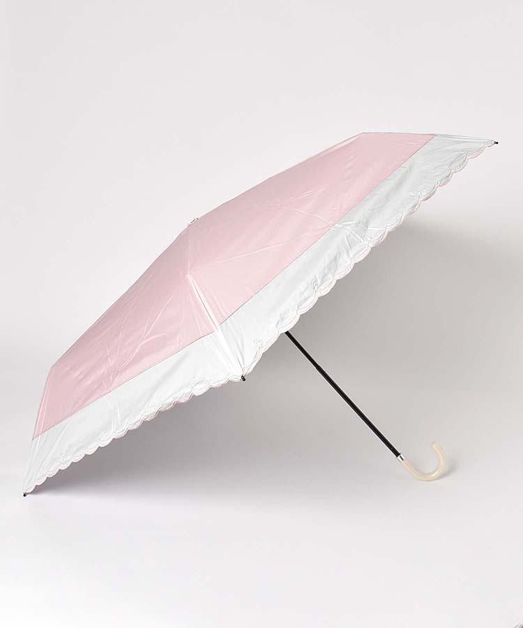 ≪SALE≫<UVカット>スカラップハート晴兼折傘