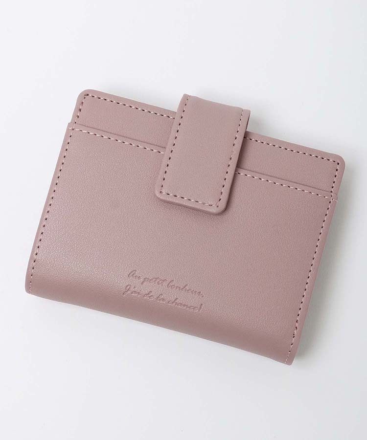 型押し手帳型折り財布