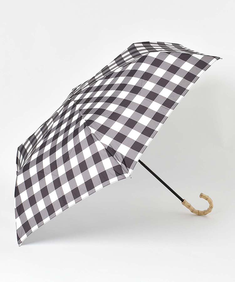 ギンガムチェックトートバッグ雨折傘