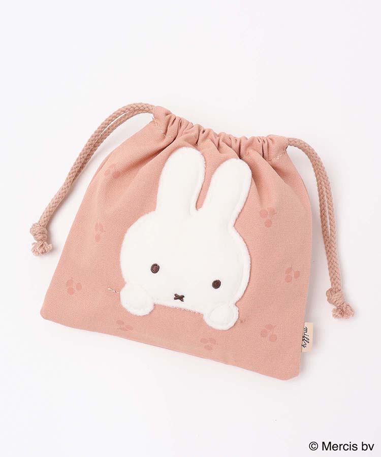 MIFFY CHERRY APPLIQUE巾着