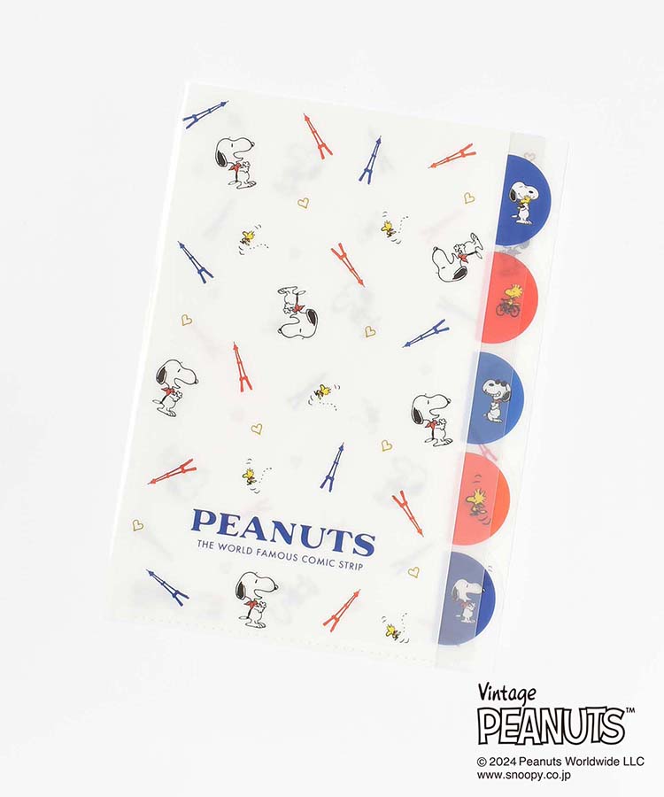 PEANUTSダイカットクリアファイル5P