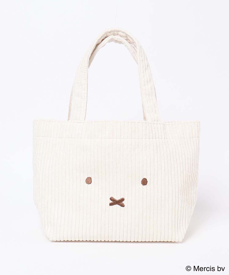 miffyおかおコーデュロイトートバッグ