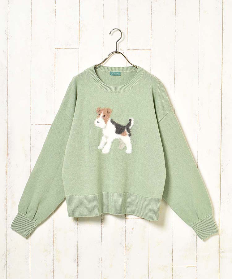 ≪OUTLET≫le petale Fluffy terrierニットプルオーバー