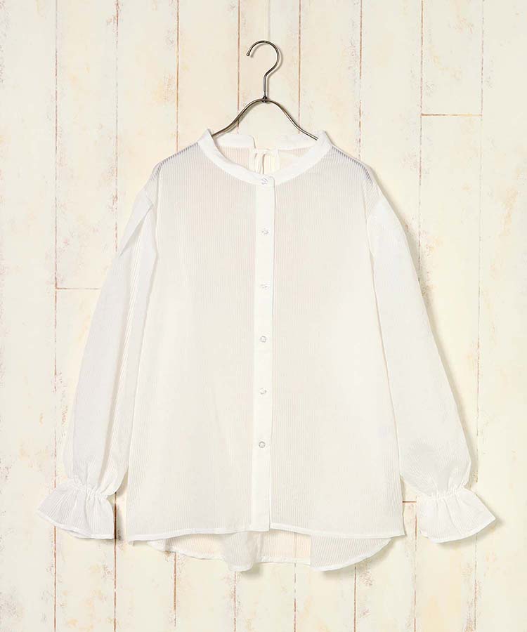 ≪SALE≫シアーバックリボンブラウス
