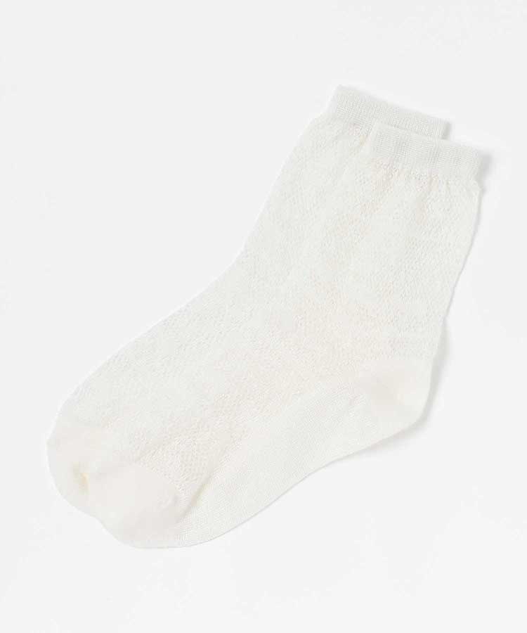 爽涼透かし編みメッシュソックス