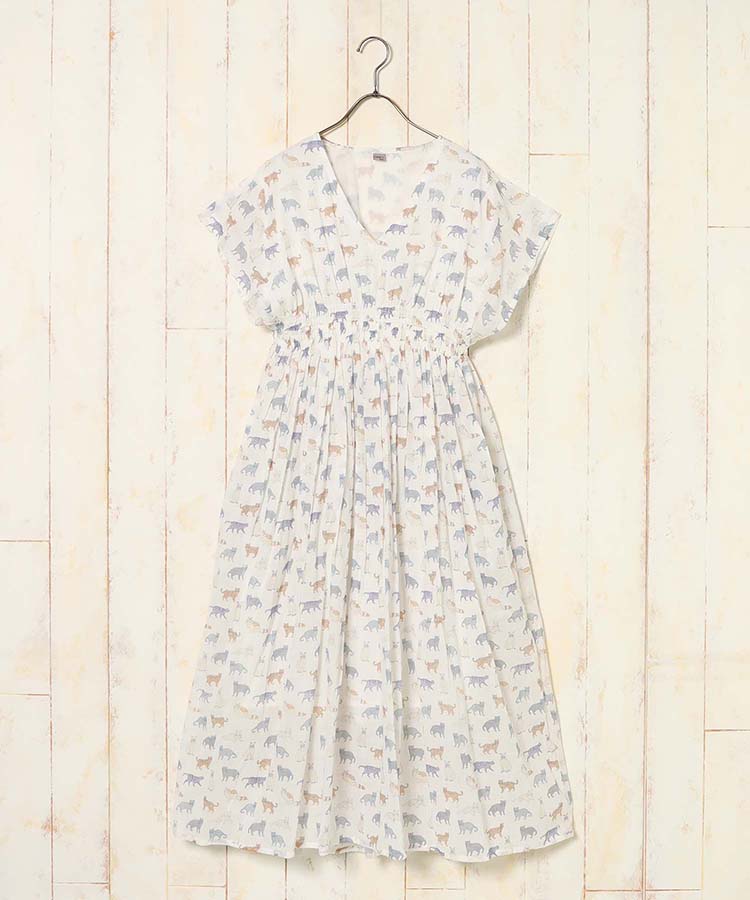 ≪SALE≫ネコ総柄ワンピース