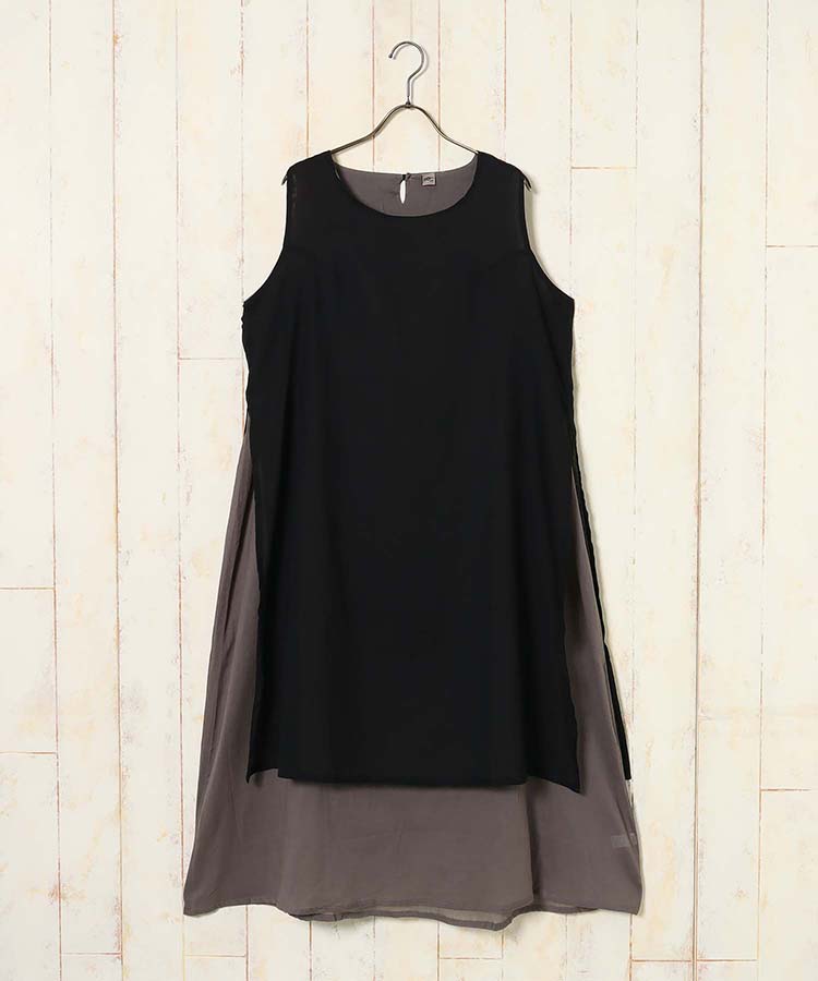 ≪SALE≫袖なしシンプルワンピース