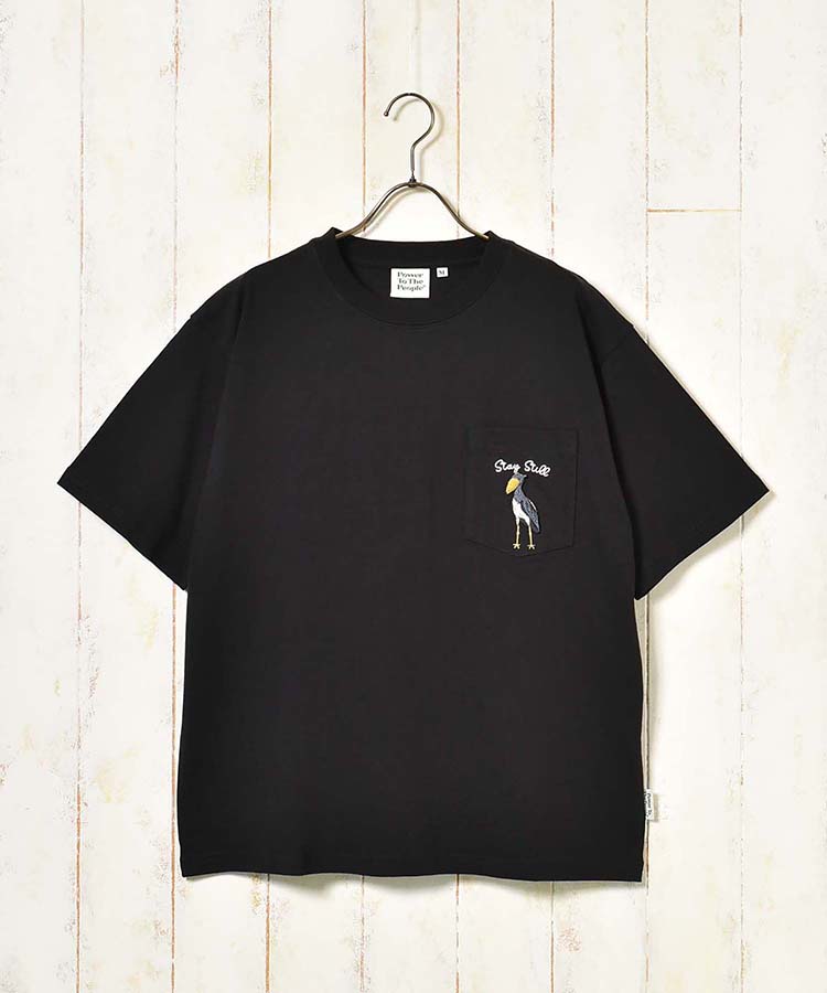 ハシビロコウロゴポケットＴシャツ
