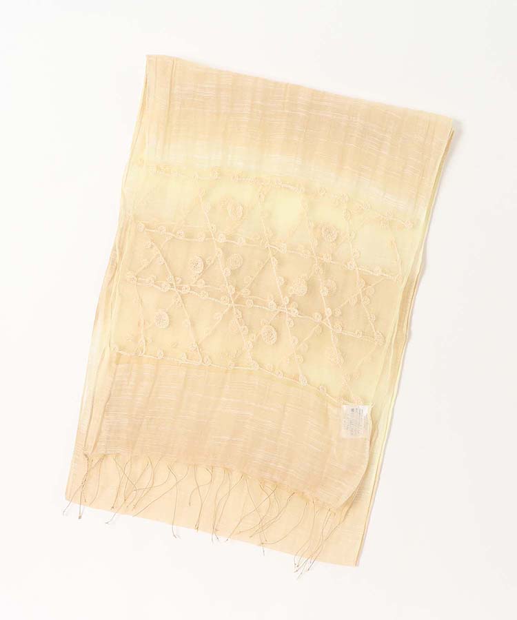 ≪SALE≫グラデーション透かし刺繍レーヨンストール