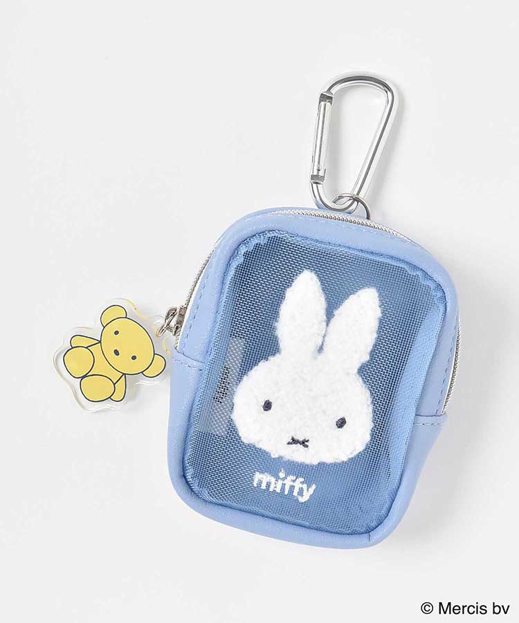 miffyブルードレスカラビナ付ポーチ