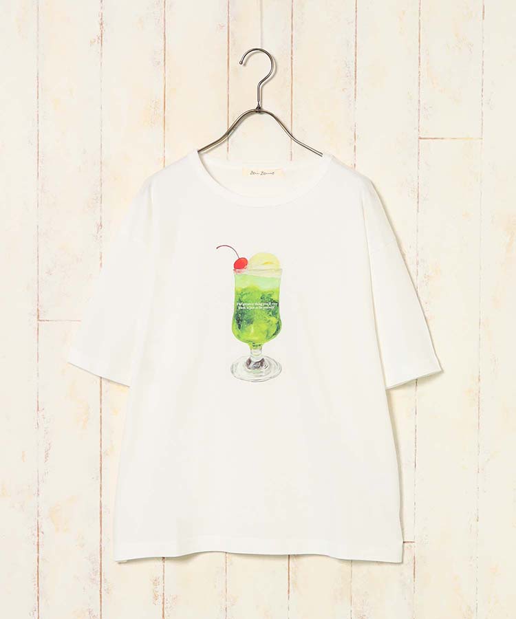 クリームソーダプリントTシャツ