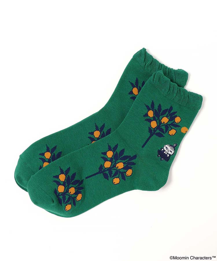 リトルミイ刺繍ツリーロークルーソックス