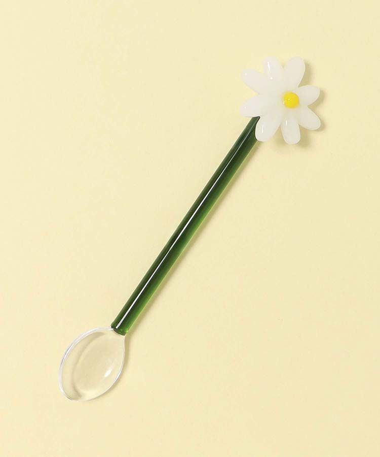 ≪SALE≫フラワーモチーフガラススプーン