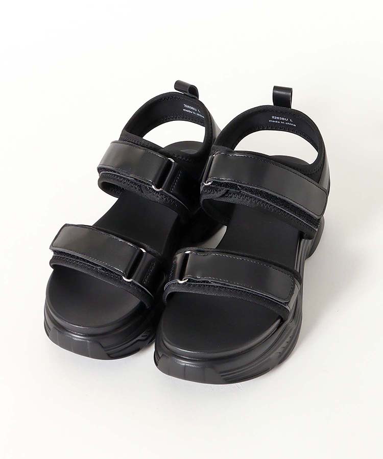 ≪SALE≫厚底2ベルトサンダル