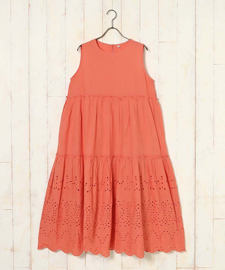 ≪SALE≫ティアード刺繍ワンピース