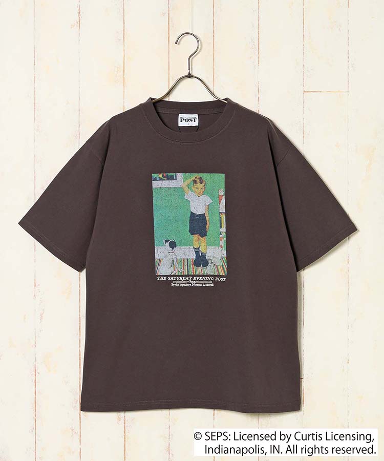 BOY＆DOGプリントTシャツ