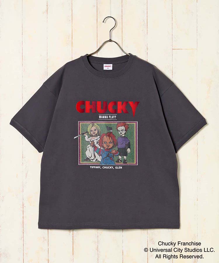 CHUCKYバンド風イラストTシャツ