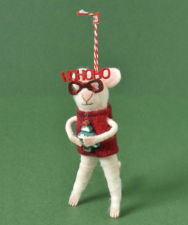 フェルトデコレーションマウスメガネ