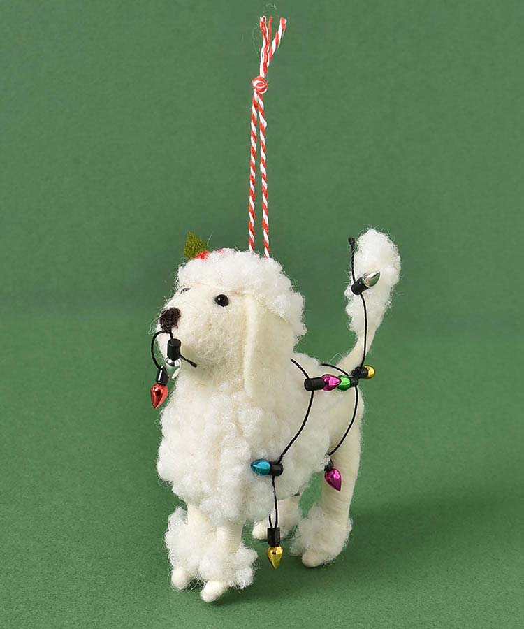 フェルトデコレーションドッグプードル