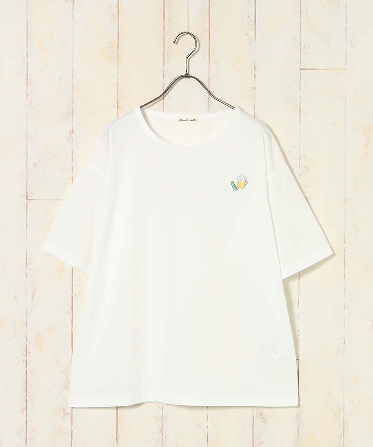 ≪SALE≫枝豆ビール刺繍Tシャツ