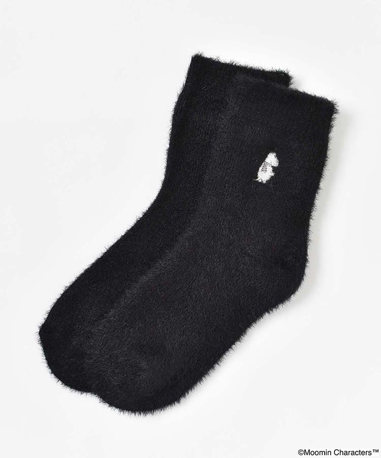 ムーミン刺繍フェザールームソックス