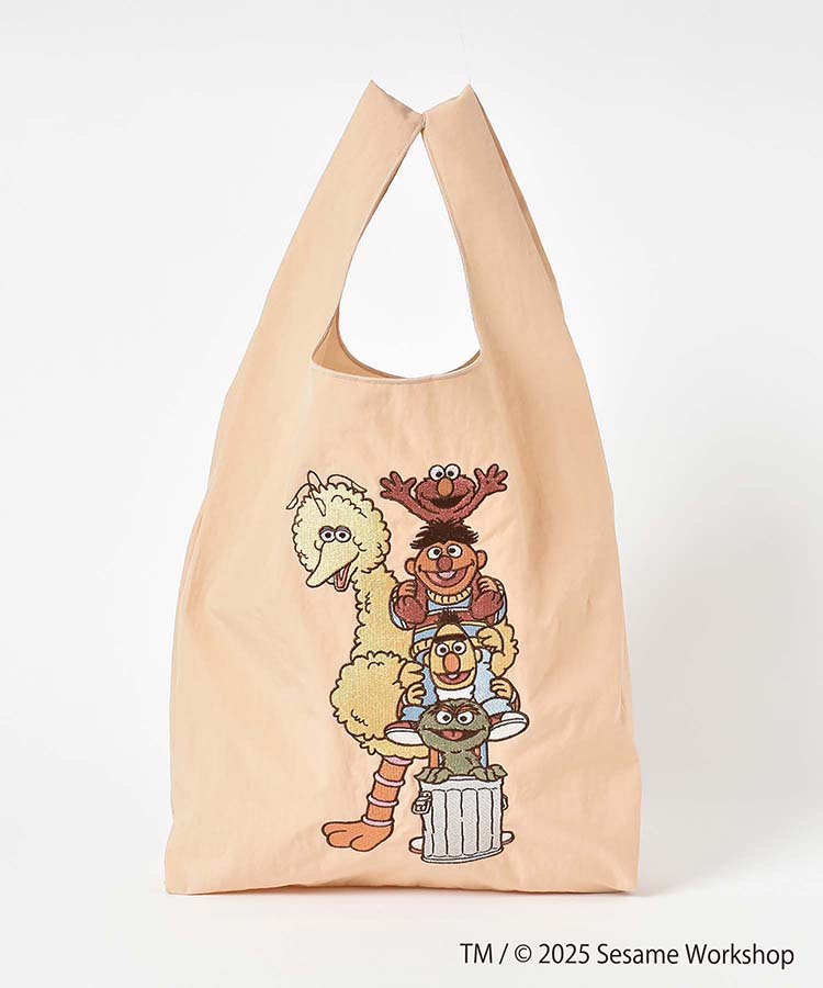 SESAME STREET EMBROIDERYショッピングバッグ