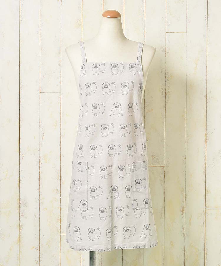 プリント総柄エプロン