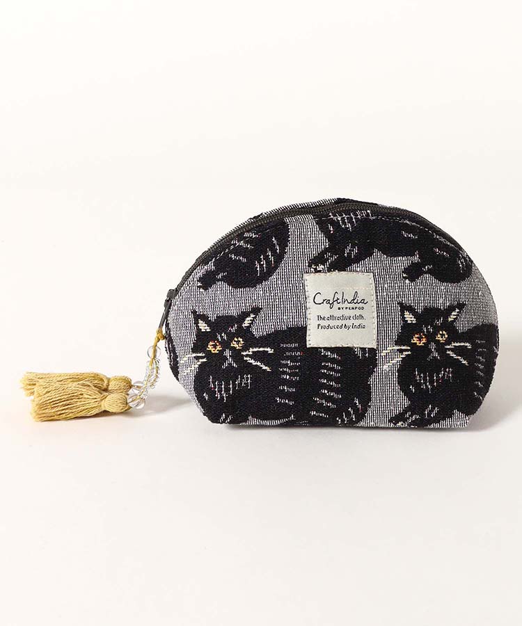 クラフトインディアネコミニポーチ