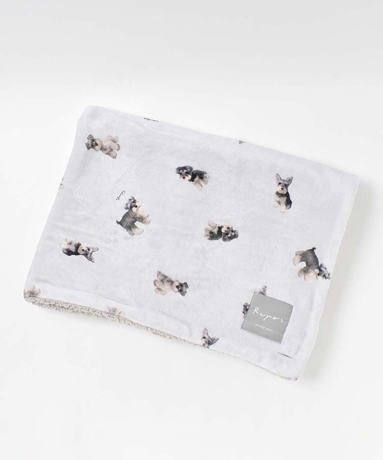 モチーフプリント3wayひざ掛け