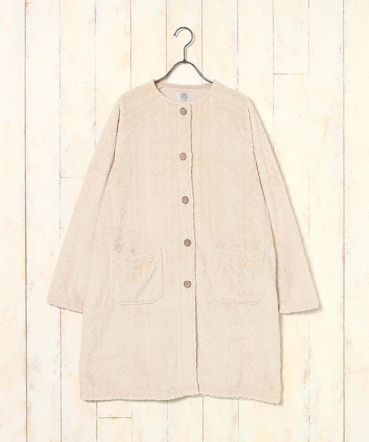 型押しマイクロノーカラーガウン26