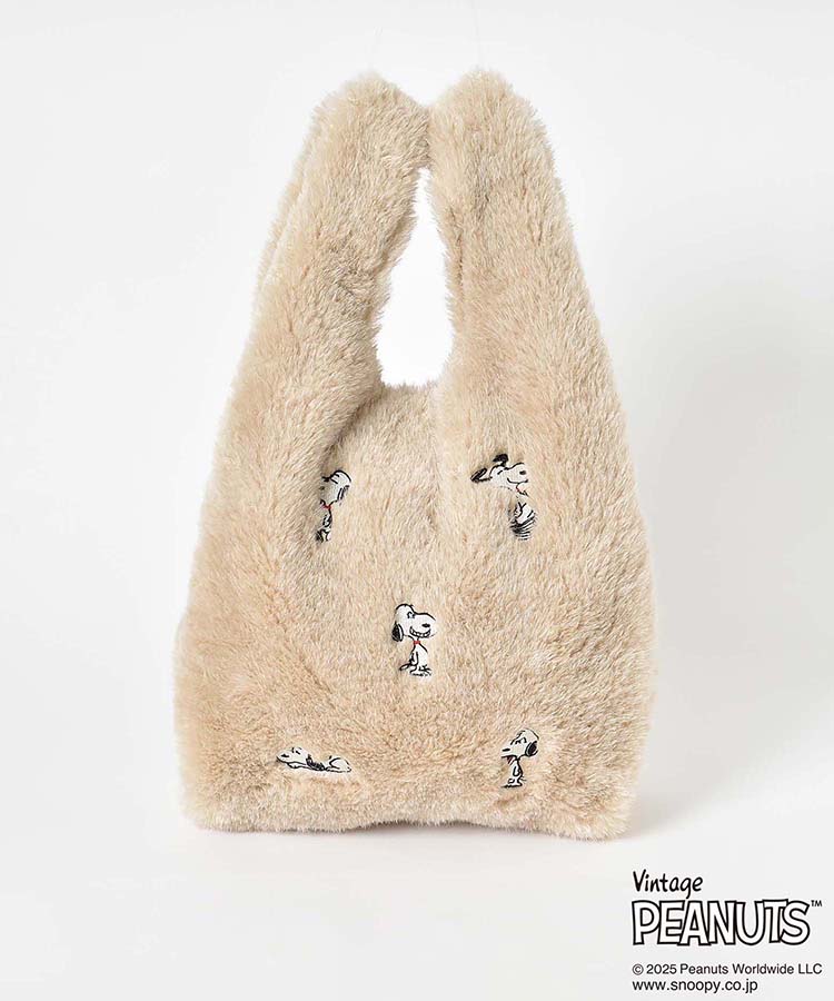PEANUTSファーショッパートート