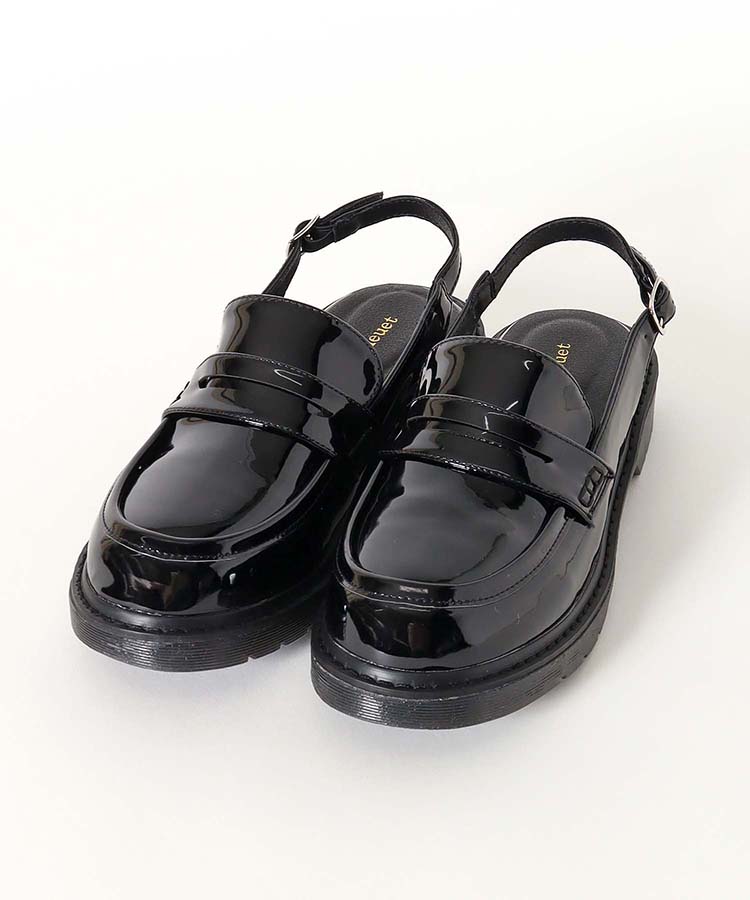 バックベルトローファー