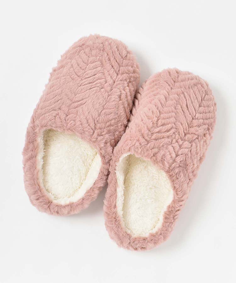 ≪SALE≫ヘリンボーンファースリッパ