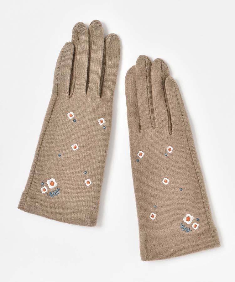 フラワー柄グローブ