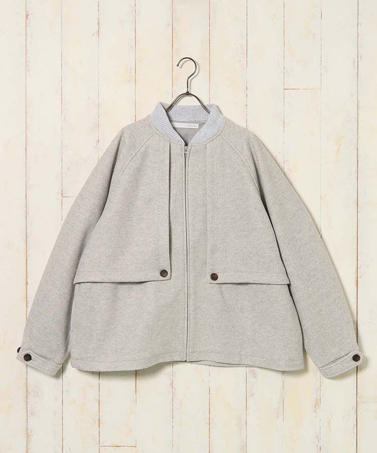 ウールライクブルゾン