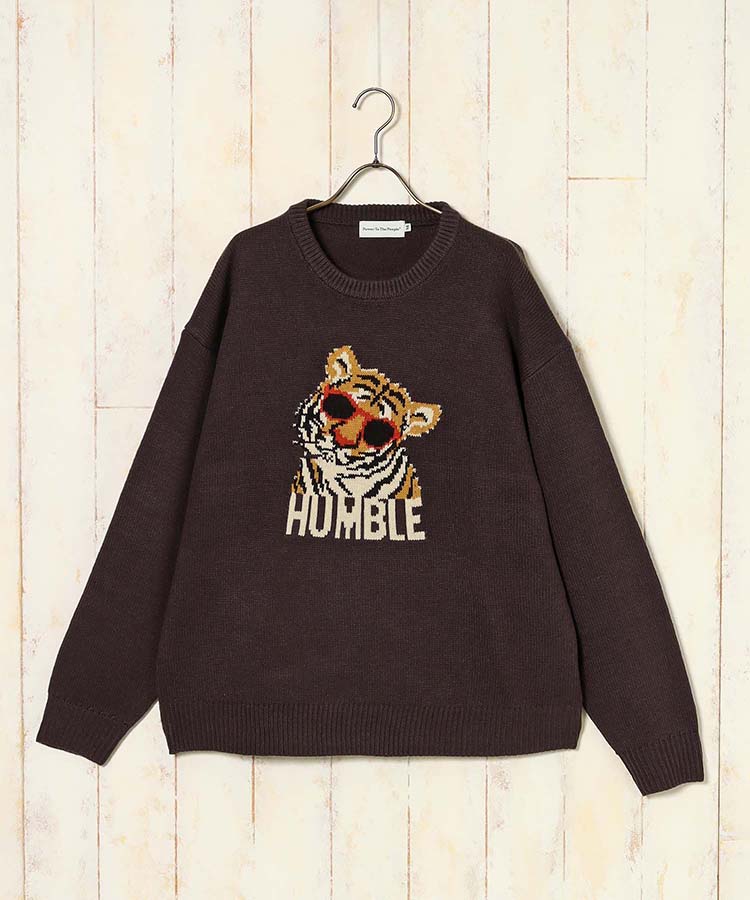 アニマルジャガードニット